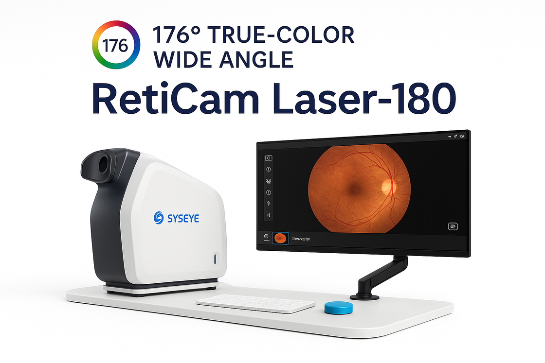 RetiCam 3100 Plus 176° Wide Field Fundus Camera met 8μm optische resolutie en 27 inch HD Color Monitor voor oogdiagnostiek